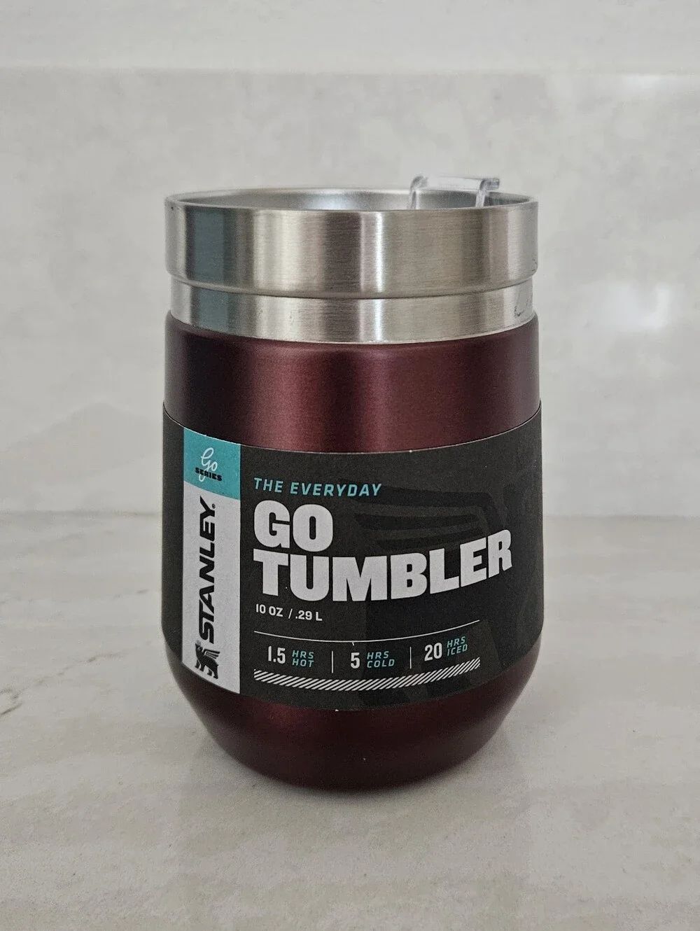 Stanley Go Tumbler - Burgundy Stainless  Steel Cup 10oz